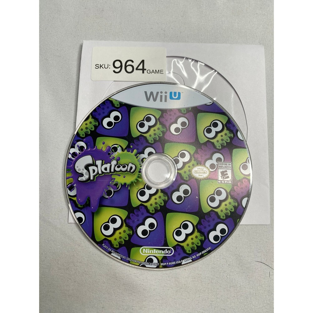Splatoon Nintendo Wii U Game Disc Only